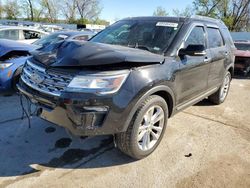 Salvage cars for sale at Bridgeton, MO auction: 2018 Ford Explorer Limited