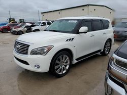 Salvage cars for sale at Haslet, TX auction: 2014 Infiniti QX80