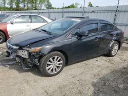 Salvage cars for sale at Spartanburg, SC auction: 2012 Honda Civic EXL