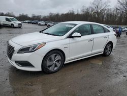 Salvage cars for sale from Copart Ellwood City, PA: 2017 Hyundai Sonata PLUG-IN Hybrid