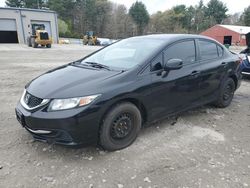 Salvage cars for sale at Mendon, MA auction: 2013 Honda Civic LX