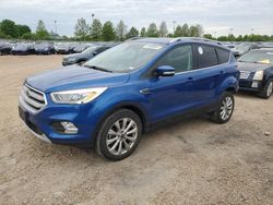 Salvage cars for sale at Bridgeton, MO auction: 2017 Ford Escape Titanium