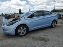Salvage cars for sale from Copart Miami, FL: 2013 Hyundai Elantra GLS