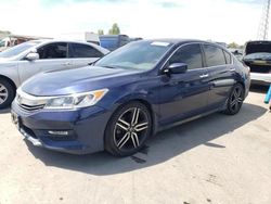 Vehiculos salvage en venta de Copart Hayward, CA: 2016 Honda Accord Sport