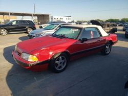 Salvage cars for sale at Grand Prairie, TX auction: 1988 Ford Mustang LX