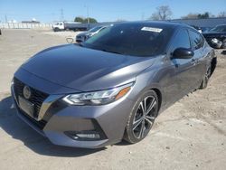 Salvage cars for sale at Franklin, WI auction: 2020 Nissan Sentra SR