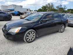 Honda Accord SE salvage cars for sale: 2007 Honda Accord SE