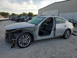 Salvage cars for sale from Copart Apopka, FL: 2018 Infiniti Q50 Luxe