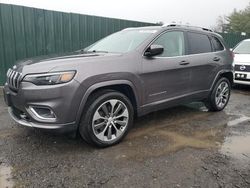 Salvage SUVs for sale at auction: 2019 Jeep Cherokee Overland