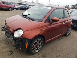 Salvage cars for sale from Copart New Britain, CT: 2012 Fiat 500 Sport