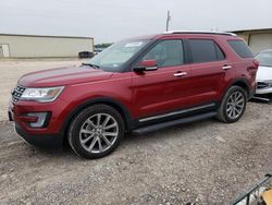 Salvage cars for sale at Temple, TX auction: 2017 Ford Explorer Limited
