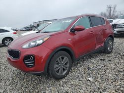 Salvage cars for sale at Wayland, MI auction: 2017 KIA Sportage LX