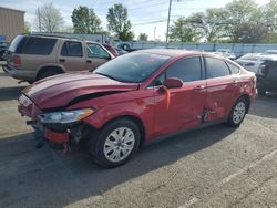 Salvage cars for sale at Moraine, OH auction: 2020 Ford Fusion S