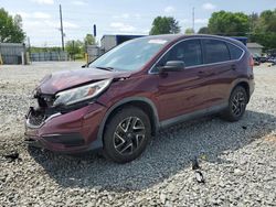 Salvage cars for sale from Copart Mebane, NC: 2016 Honda CR-V SE
