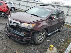 Salvage cars for sale at Albany, NY auction: 2008 Acura MDX