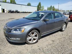Salvage cars for sale from Copart Portland, OR: 2015 Volkswagen Passat SE