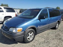 Salvage cars for sale from Copart Arlington, WA: 2000 Pontiac Montana