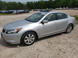 Salvage cars for sale from Copart Charles City, VA: 2008 Honda Accord EXL