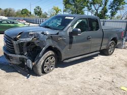 Salvage cars for sale at Riverview, FL auction: 2016 Ford F150 Super Cab