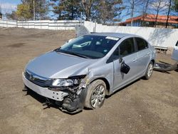 Salvage cars for sale at New Britain, CT auction: 2012 Honda Civic LX
