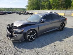 Salvage cars for sale at Concord, NC auction: 2018 Honda Accord Sport