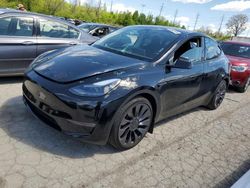 Salvage cars for sale at Cahokia Heights, IL auction: 2023 Tesla Model Y