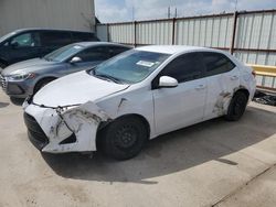 Toyota Corolla L salvage cars for sale: 2017 Toyota Corolla L