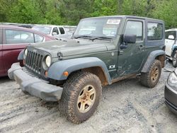 Jeep Wrangler X salvage cars for sale: 2008 Jeep Wrangler X