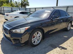 Salvage cars for sale at Riverview, FL auction: 2015 Infiniti Q50 Base