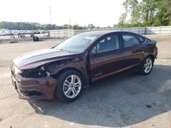 Salvage cars for sale at Dunn, NC auction: 2018 Ford Fusion SE Hybrid