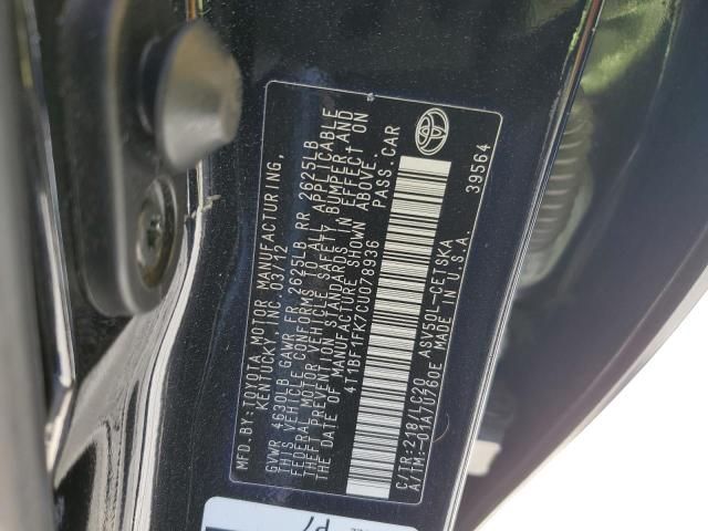 2012 Toyota Camry Base