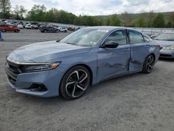 Salvage cars for sale at Grantville, PA auction: 2021 Honda Accord Sport