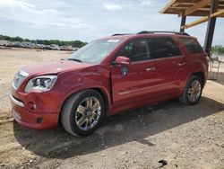 Salvage cars for sale from Copart Tanner, AL: 2012 GMC Acadia Denali
