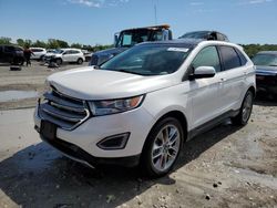 Salvage cars for sale at Cahokia Heights, IL auction: 2015 Ford Edge Titanium