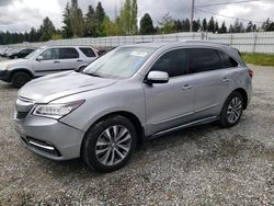 Salvage cars for sale from Copart Graham, WA: 2016 Acura MDX Technology