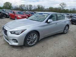 Salvage cars for sale at Des Moines, IA auction: 2018 Infiniti Q50 Luxe