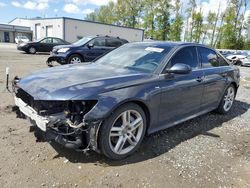 Salvage cars for sale from Copart Arlington, WA: 2017 Audi A6 Premium