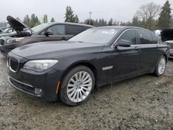 Salvage cars for sale from Copart Graham, WA: 2012 BMW 750 LI