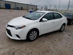 Salvage cars for sale at Haslet, TX auction: 2016 Toyota Corolla L