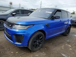 Land Rover Range Rover salvage cars for sale: 2018 Land Rover Range Rover Sport SVR