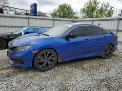 Salvage cars for sale from Copart Walton, KY: 2020 Honda Civic Sport