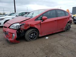 Salvage cars for sale at Woodhaven, MI auction: 2013 Toyota Prius