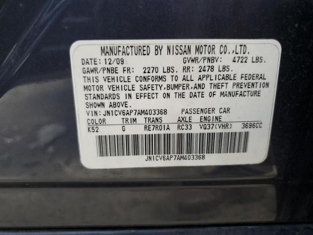 2010 Infiniti G37 Base