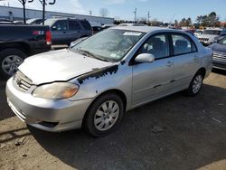 Toyota Corolla salvage cars for sale: 2003 Toyota Corolla CE