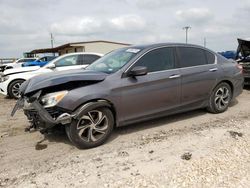 Salvage cars for sale at Temple, TX auction: 2017 Honda Accord LX