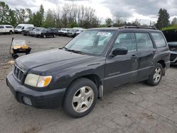 Subaru Forester S salvage cars for sale: 2001 Subaru Forester S