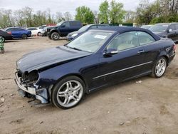 Mercedes-Benz CLK 550 salvage cars for sale: 2008 Mercedes-Benz CLK 550