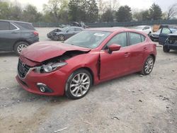 Mazda 3 Grand Touring salvage cars for sale: 2016 Mazda 3 Grand Touring