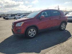 Chevrolet salvage cars for sale: 2015 Chevrolet Trax LS