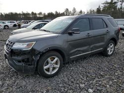 Salvage cars for sale at Windham, ME auction: 2017 Ford Explorer XLT